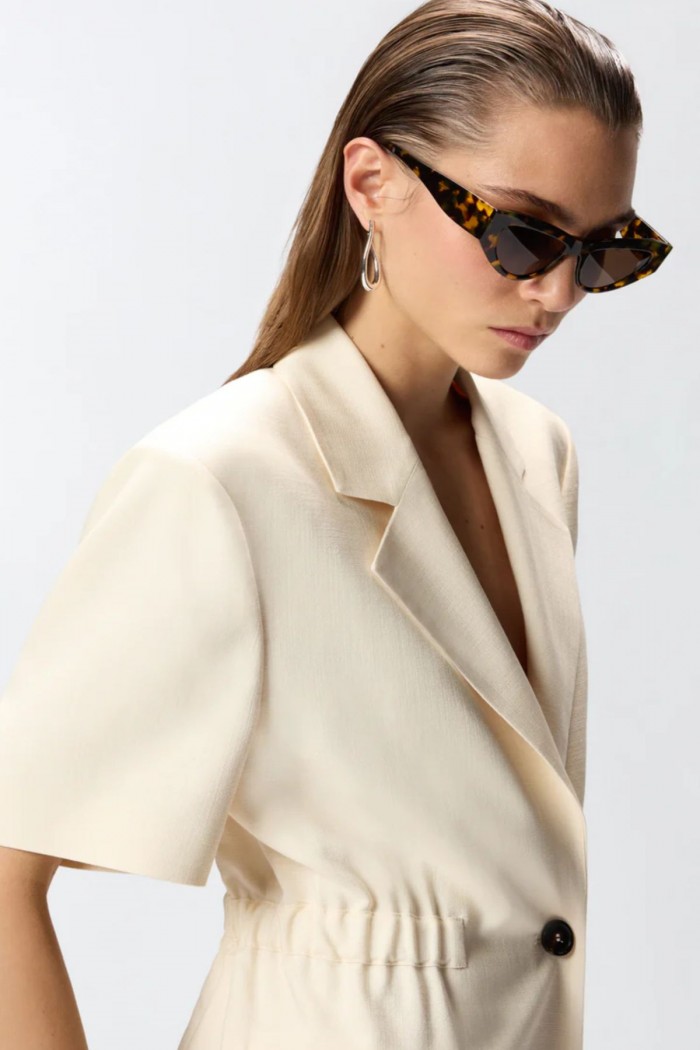 GIACCA  A MANICHE CORTE CON VITA ELASTICIZZATA PINKO