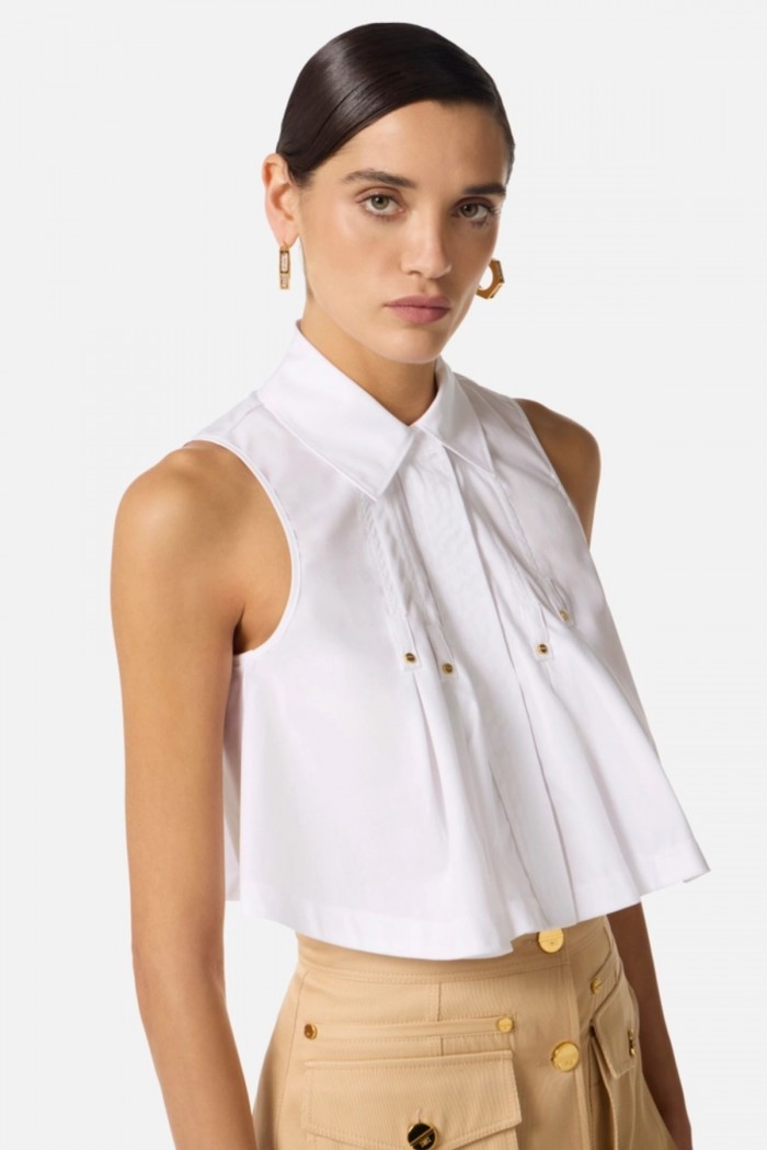 CAMICIA IN POPELINE DI COTONE ELISABETTA FRANCHI