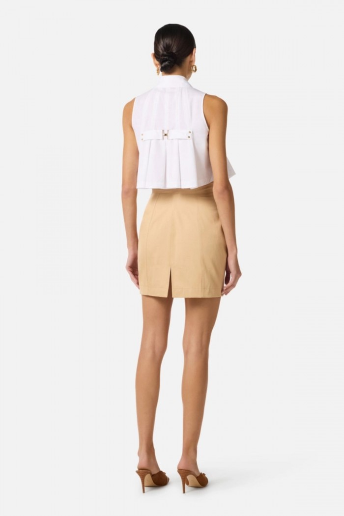 CAMICIA IN POPELINE DI COTONE ELISABETTA FRANCHI