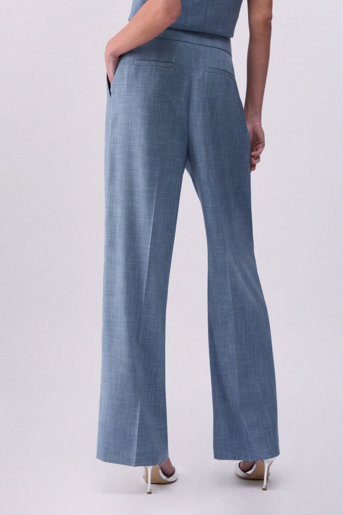 PANTALONI PALAZZO IN TESSUTO MELANGE LIU JO