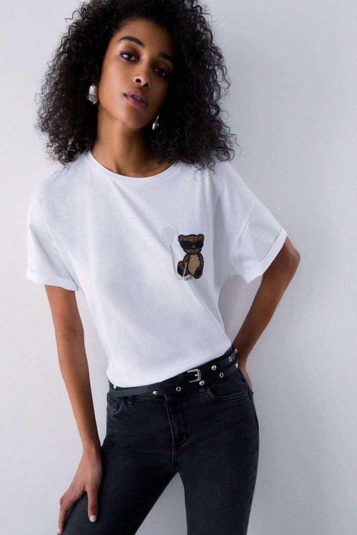 T-SHIRT CON PATCH LIU JO
