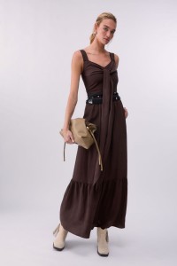 ABITO LUNGO IN MISTO LINO LIU JO