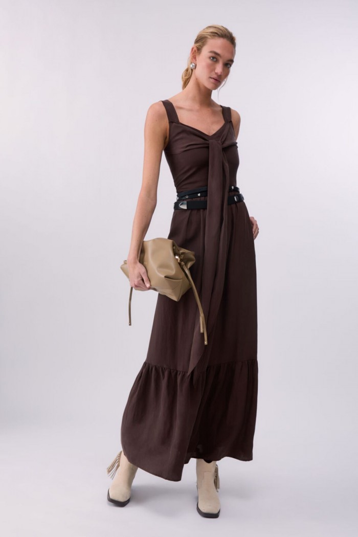 ABITO LUNGO IN MISTO LINO LIU JO