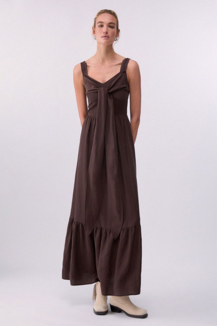 ABITO LUNGO IN MISTO LINO LIU JO