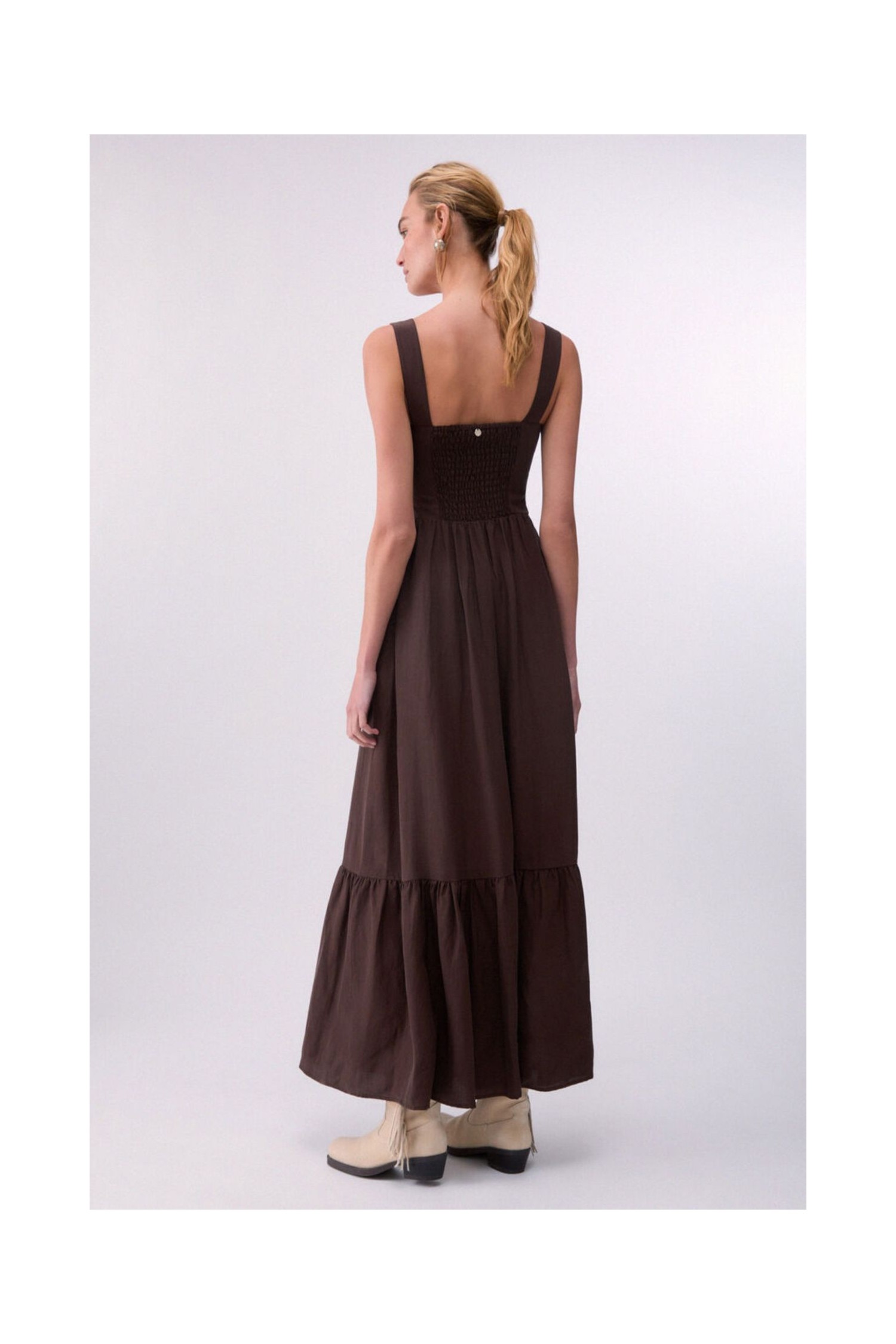 ABITO LUNGO IN MISTO LINO LIU JO