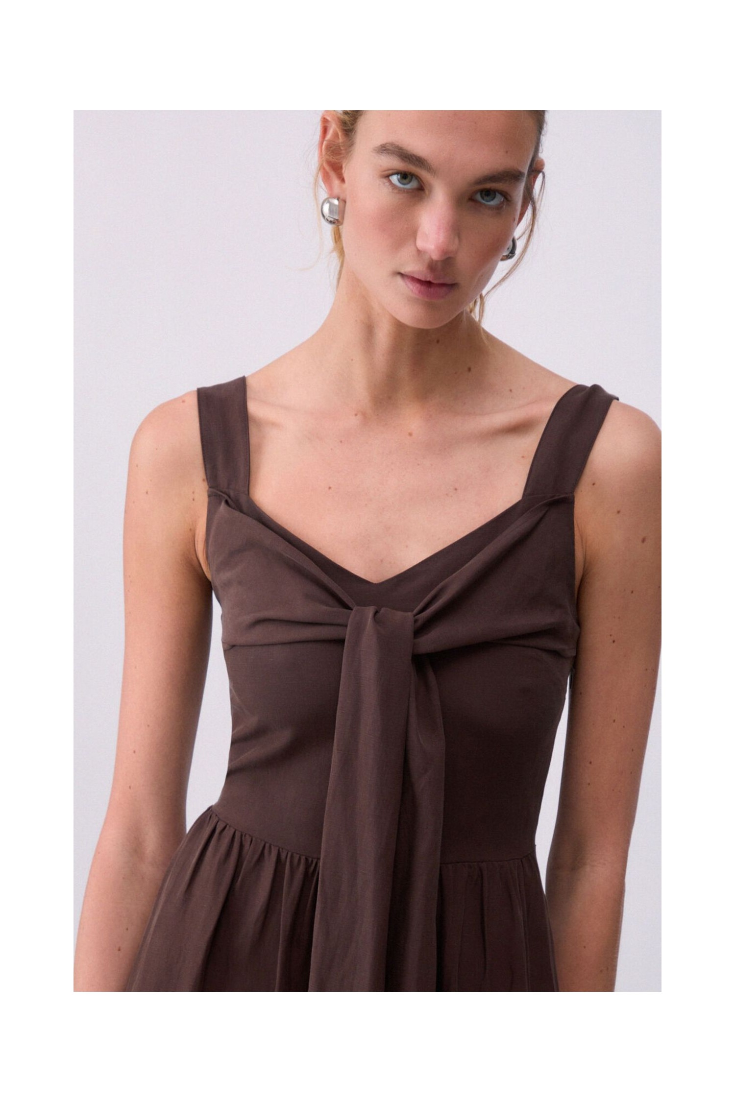 ABITO LUNGO IN MISTO LINO LIU JO