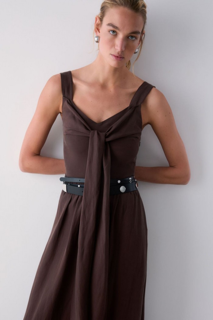 ABITO LUNGO IN MISTO LINO LIU JO