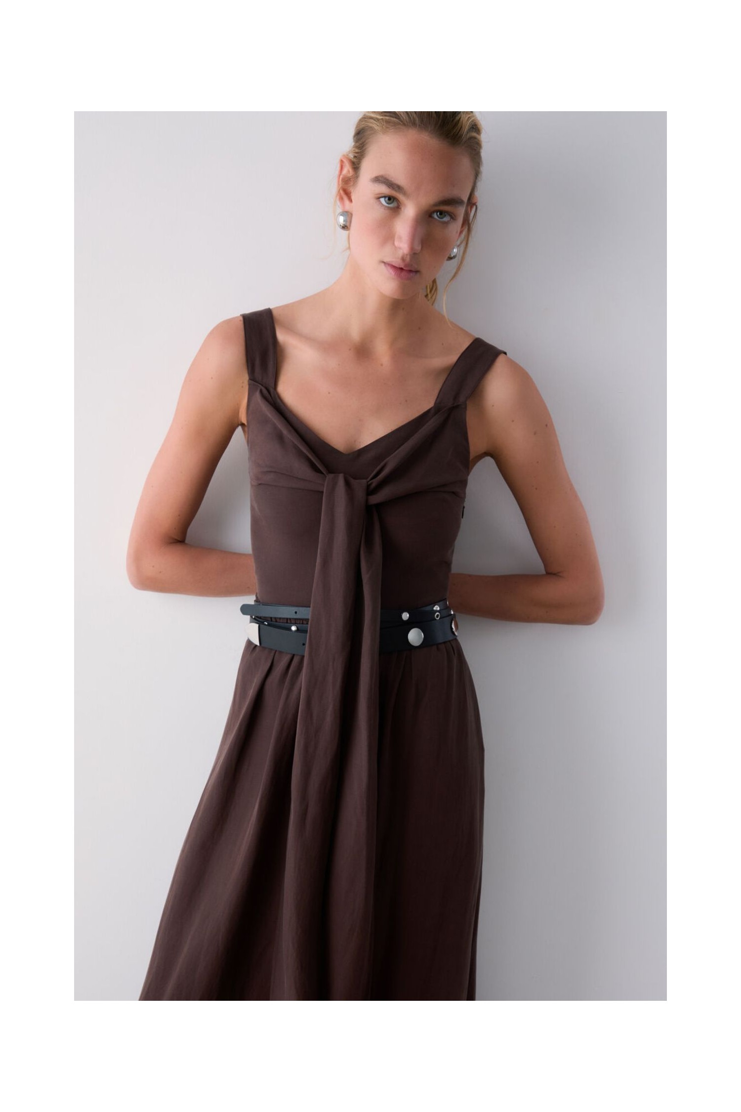 ABITO LUNGO IN MISTO LINO LIU JO