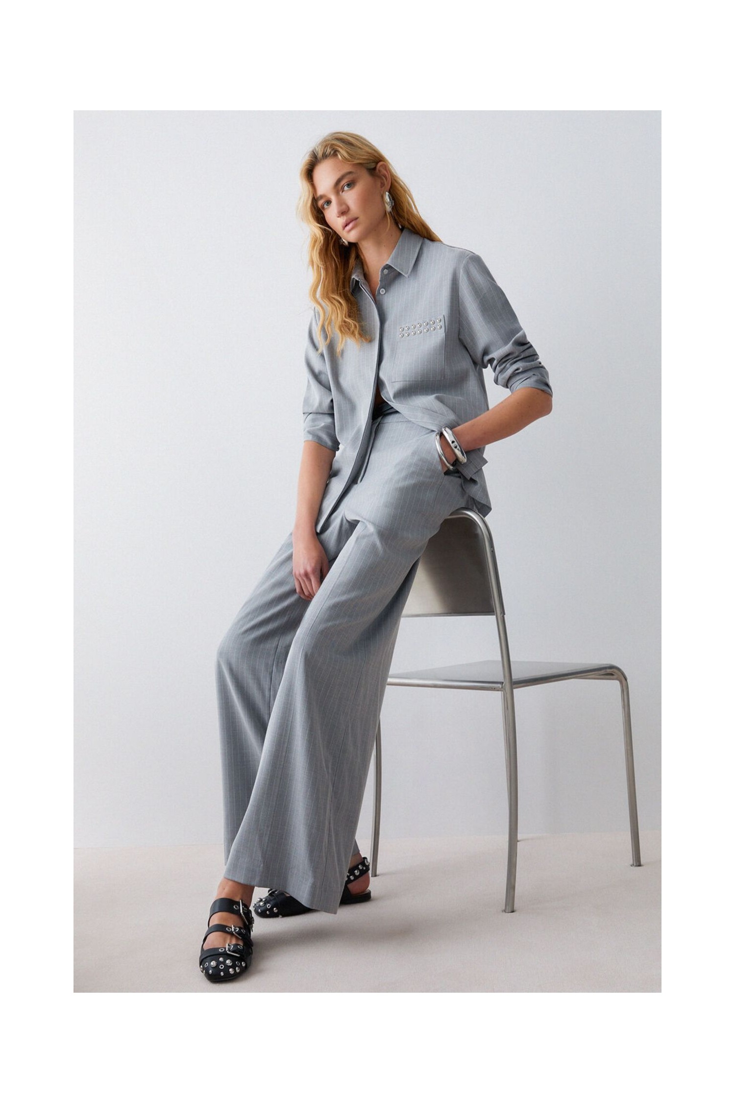 PANTALONI PALAZZO GESSATI LIU JO