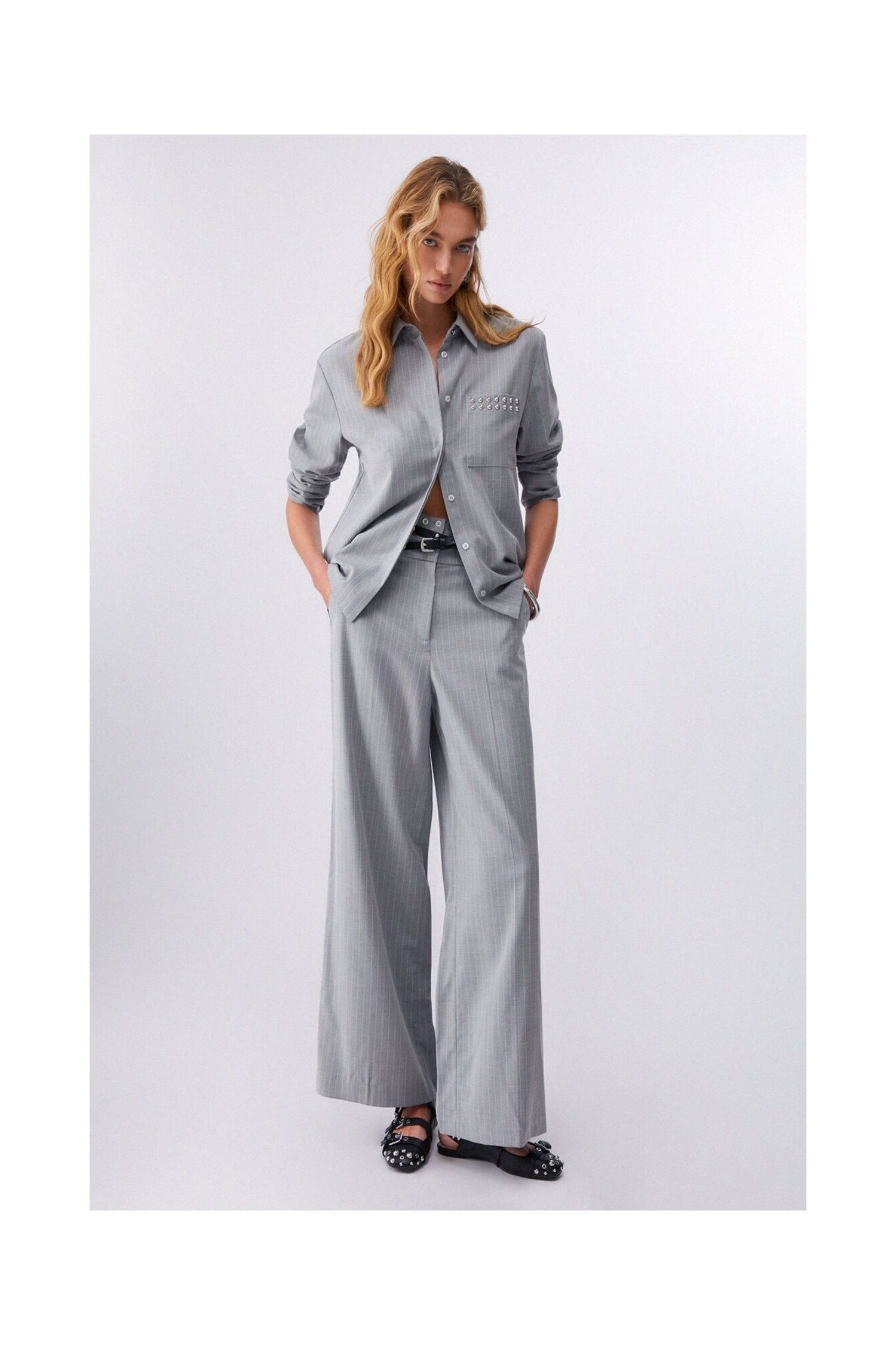 PANTALONI PALAZZO GESSATI LIU JO