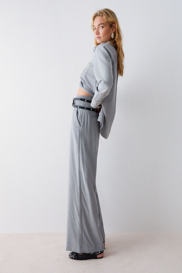 PANTALONI PALAZZO GESSATI LIU JO