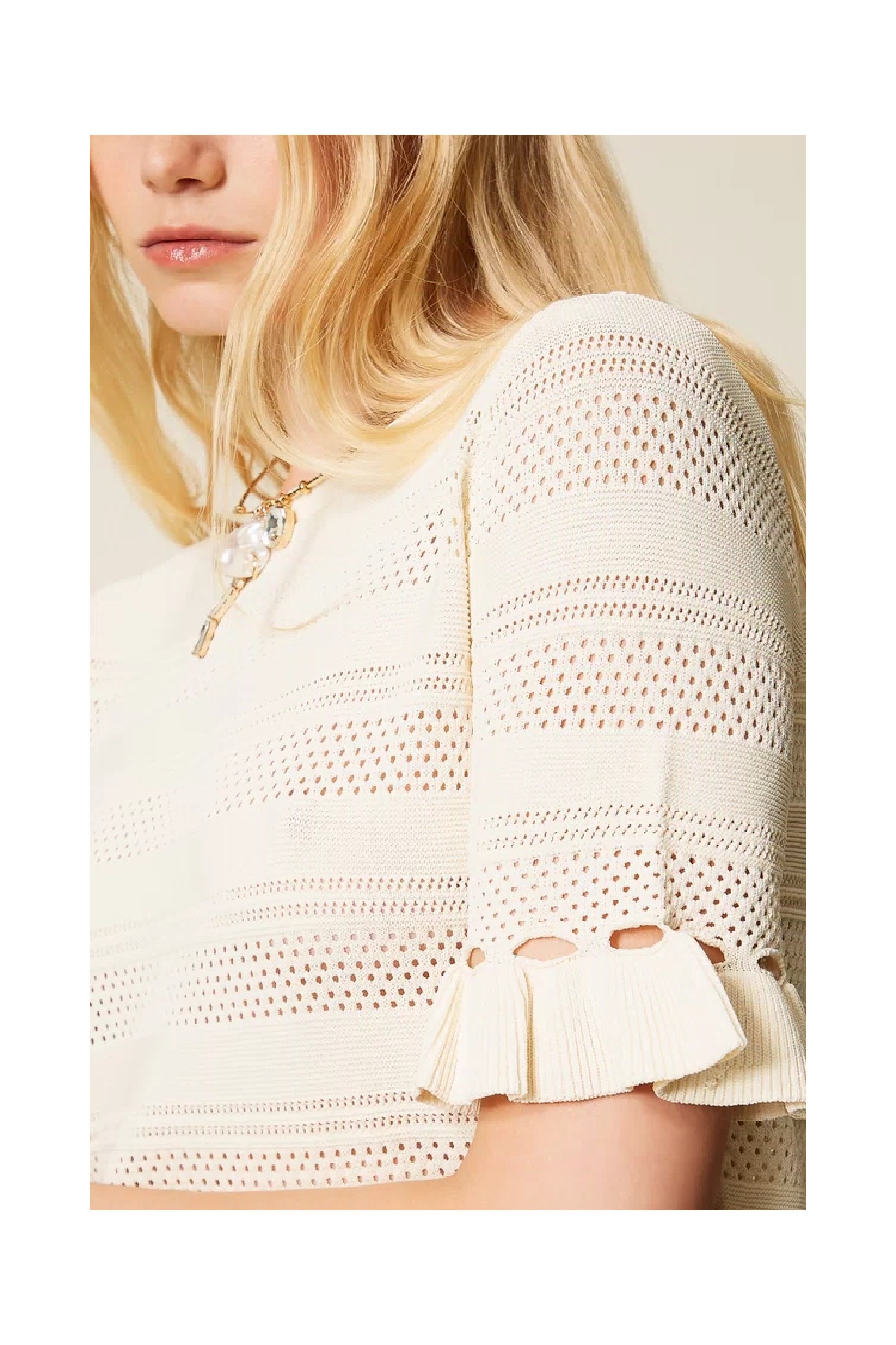 MAGLIA CON VOLANT TWINSET