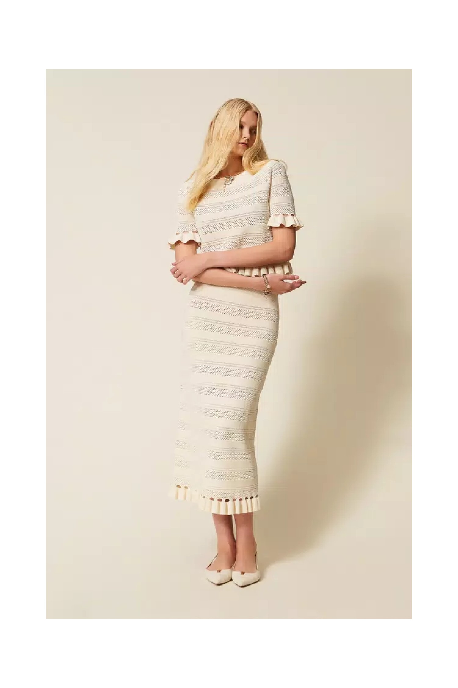 MAGLIA CON VOLANT TWINSET