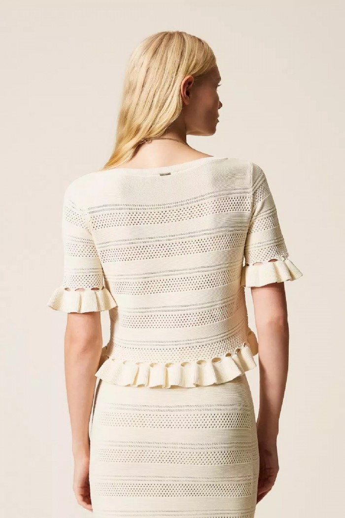 MAGLIA CON VOLANT TWINSET