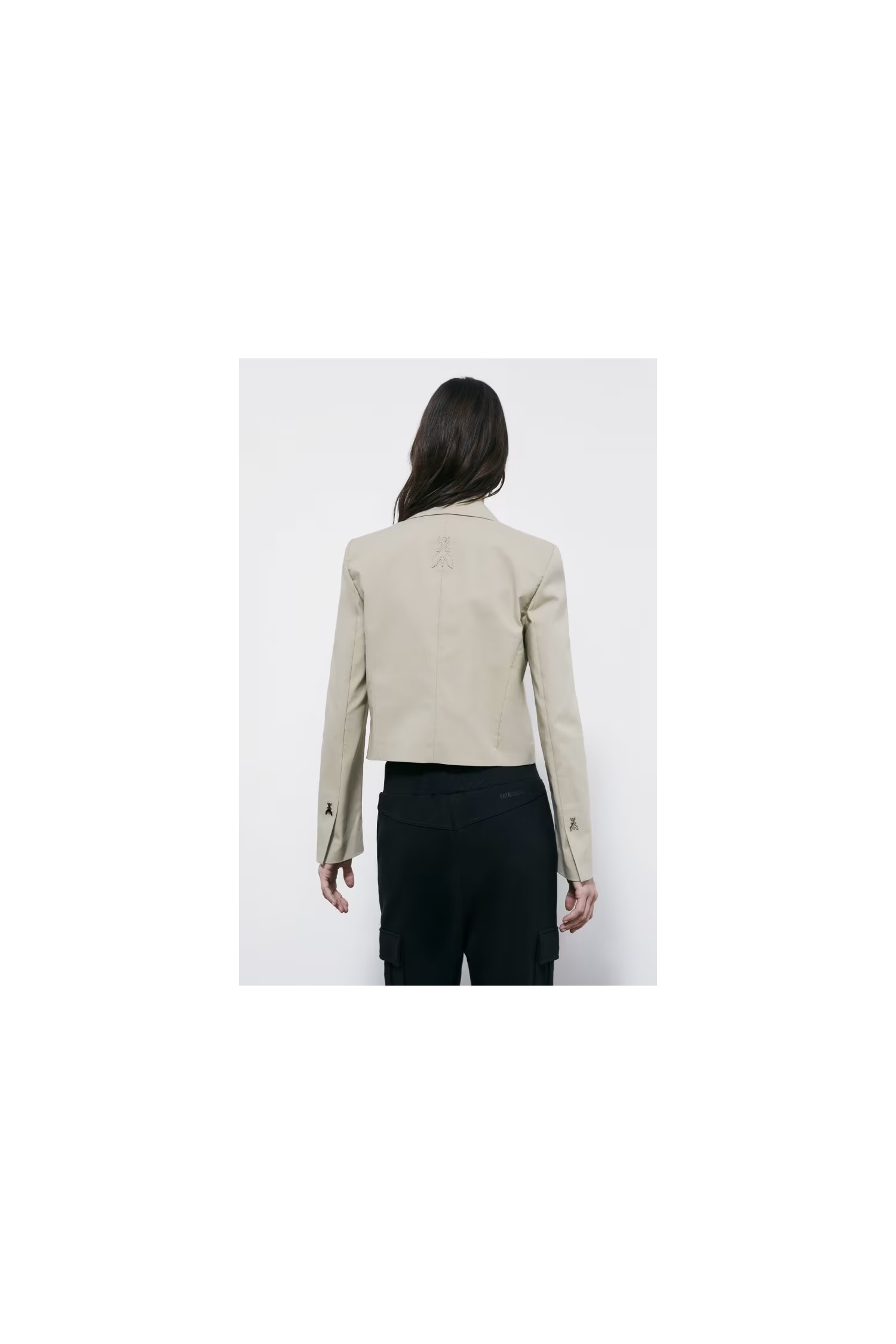 BLAZER CROPPED IN COTONE LEGGERO PATRIZIA PEPE