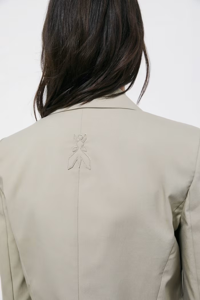 BLAZER CROPPED IN COTONE LEGGERO PATRIZIA PEPE