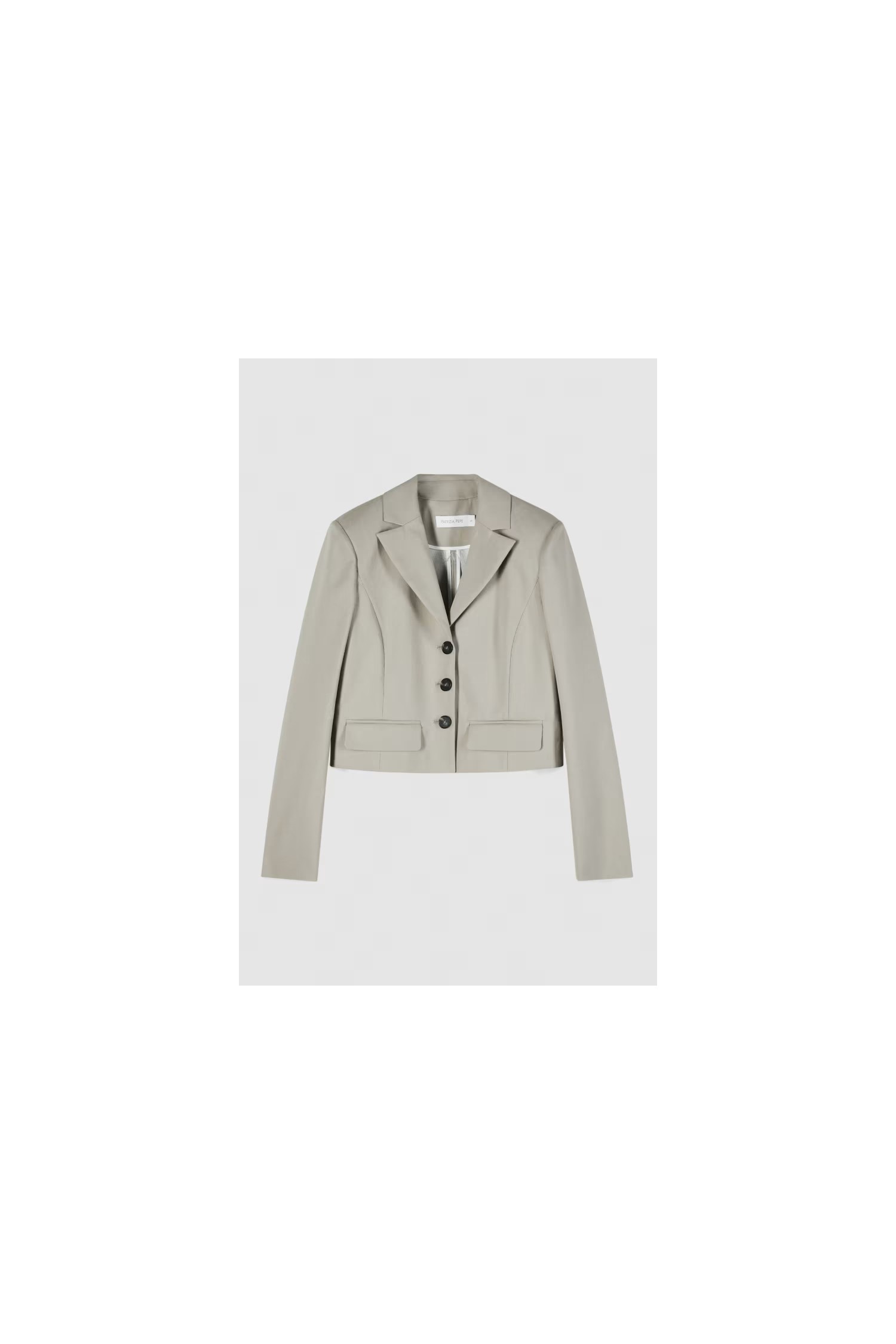 BLAZER CROPPED IN COTONE LEGGERO PATRIZIA PEPE