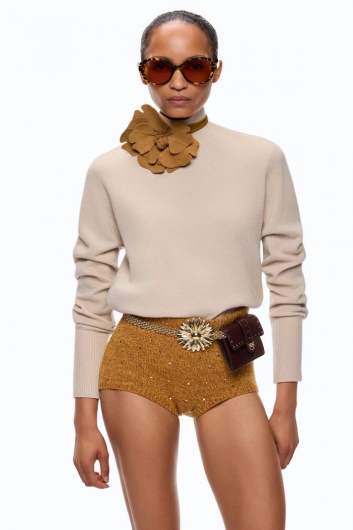 MAGLIA DOLCEVITA IN LANA E CASHMERE PINKO