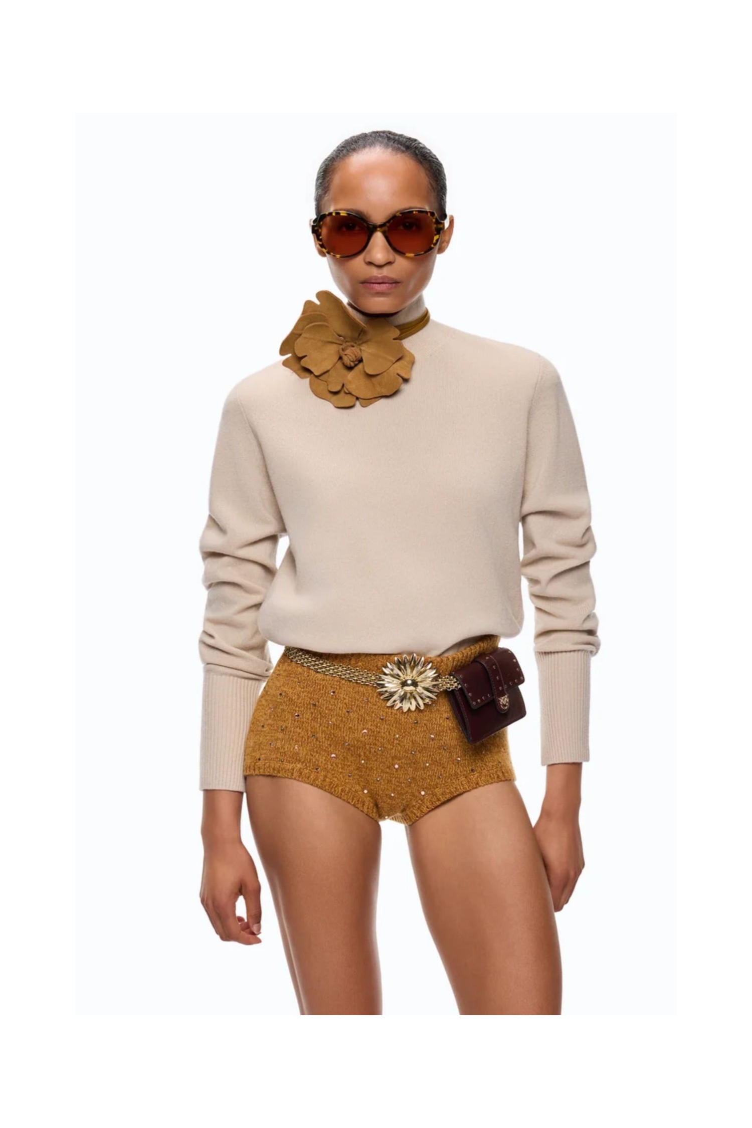 MAGLIA DOLCEVITA IN LANA E CASHMERE PINKO