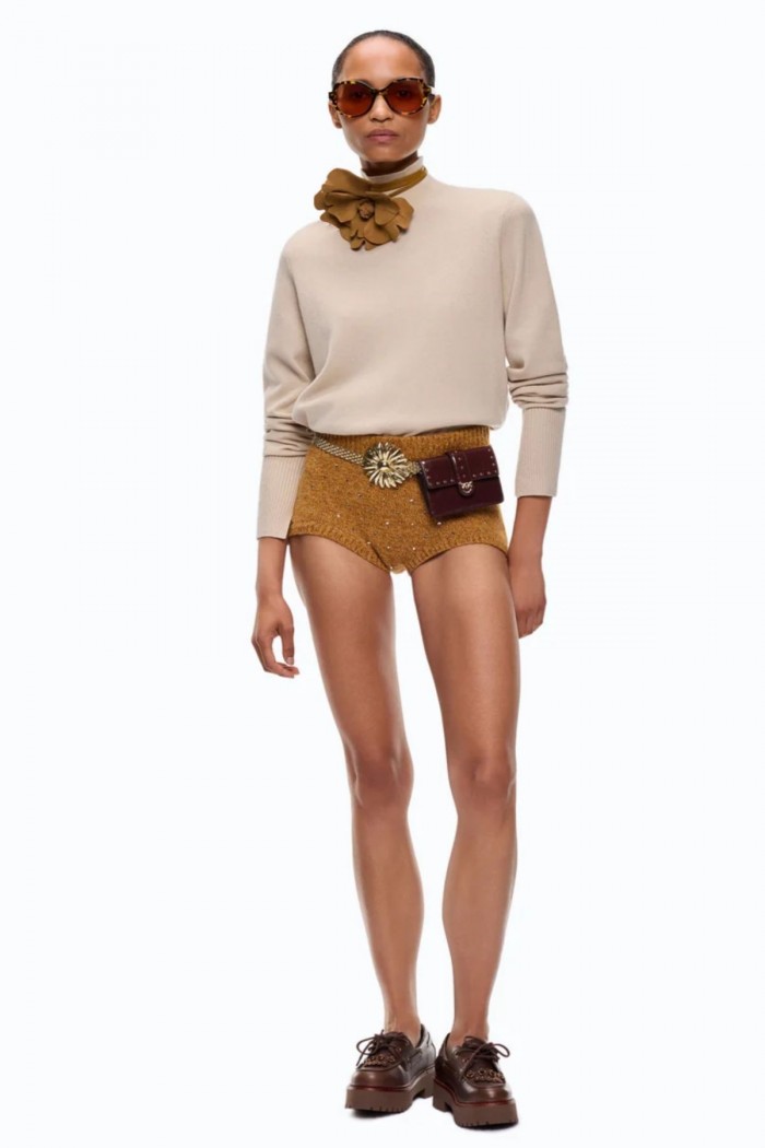 MAGLIA DOLCEVITA IN LANA E CASHMERE PINKO
