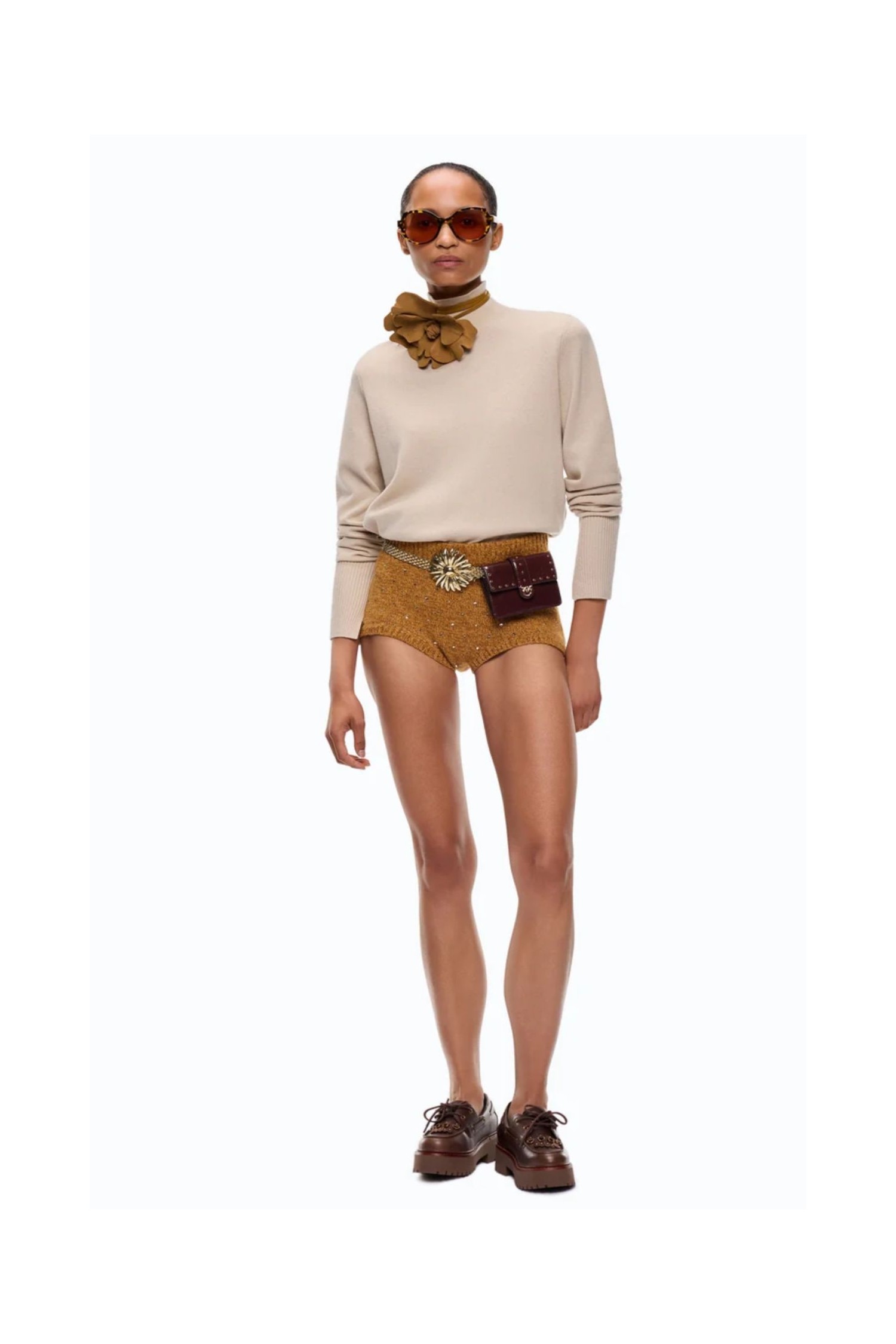 MAGLIA DOLCEVITA IN LANA E CASHMERE PINKO