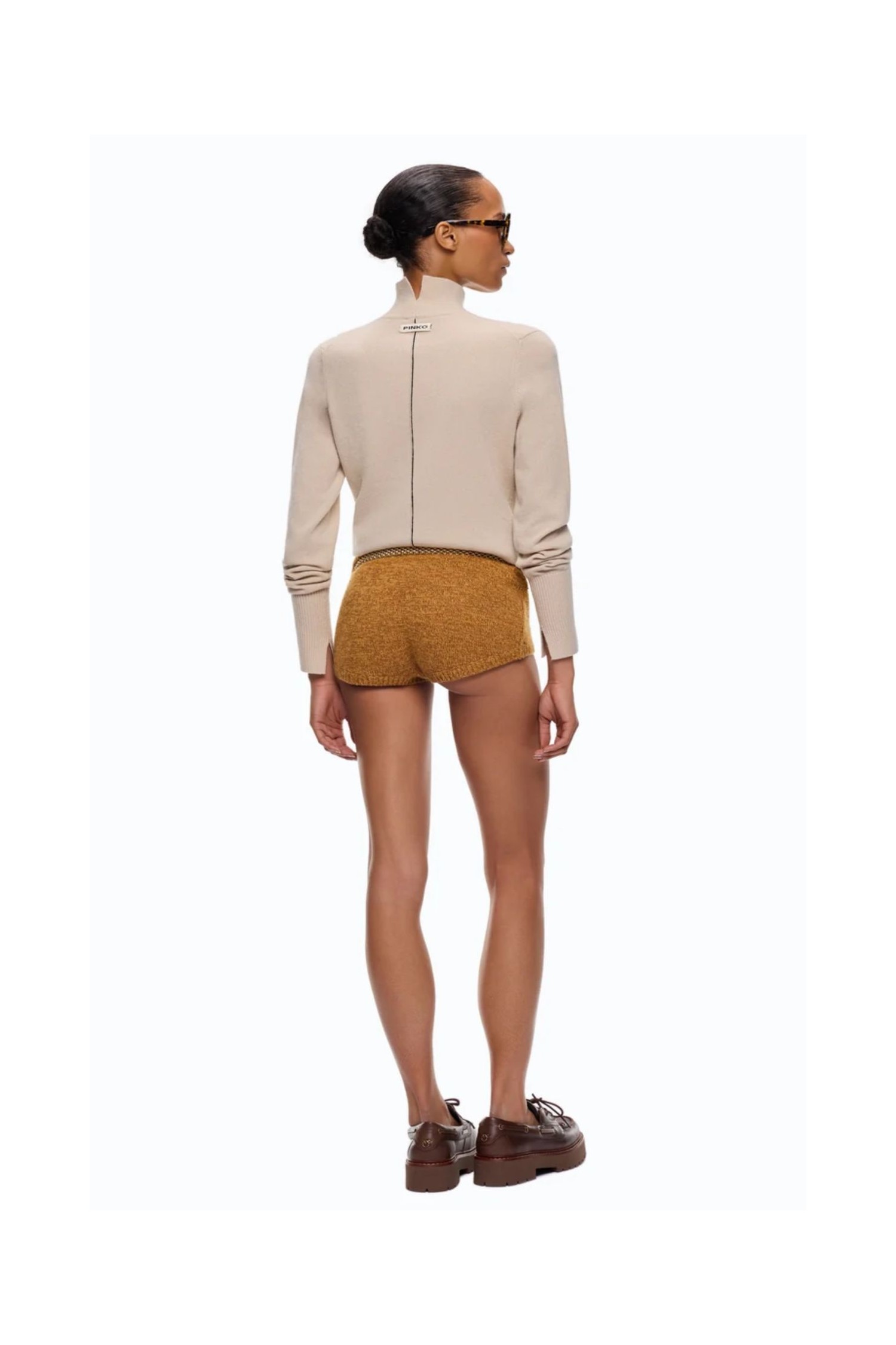 MAGLIA DOLCEVITA IN LANA E CASHMERE PINKO