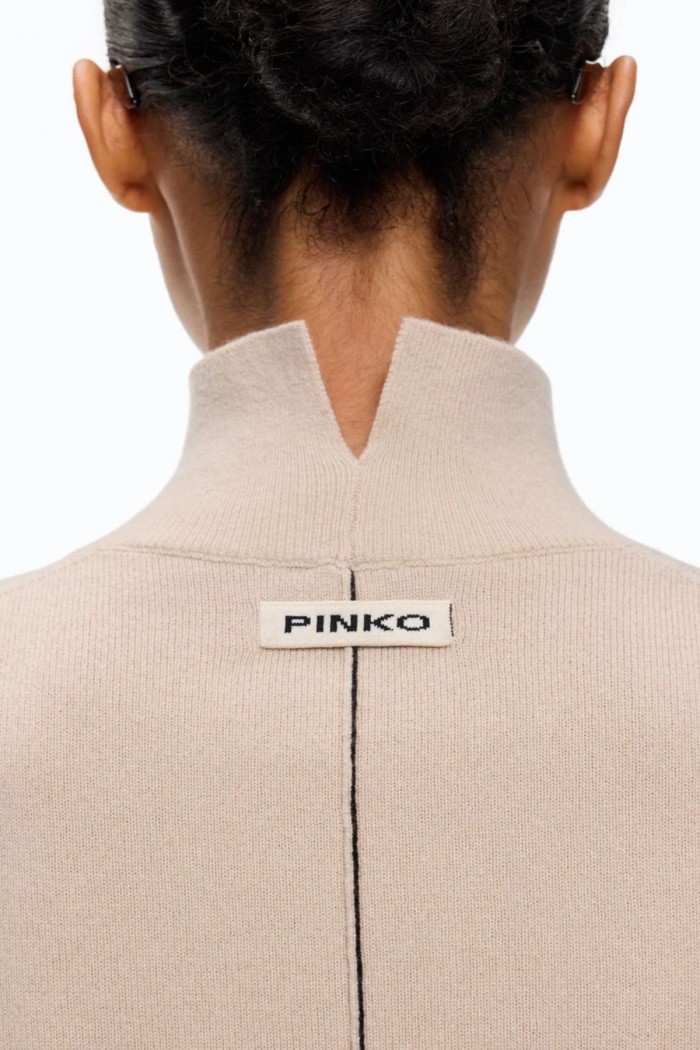 MAGLIA DOLCEVITA IN LANA E CASHMERE PINKO