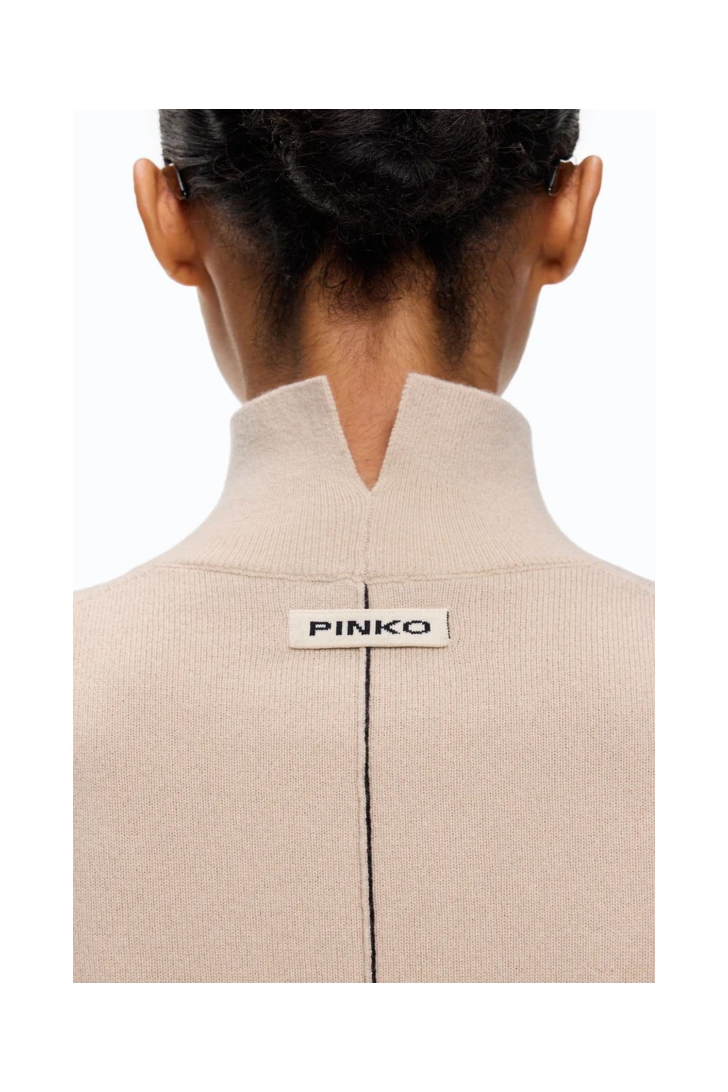 MAGLIA DOLCEVITA IN LANA E CASHMERE PINKO