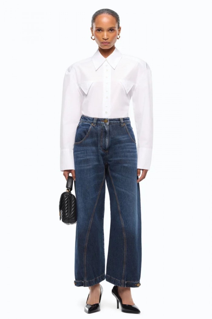 JEANS STRAIGHT FIT CON PASSANTE WORKWEAR  PINKO