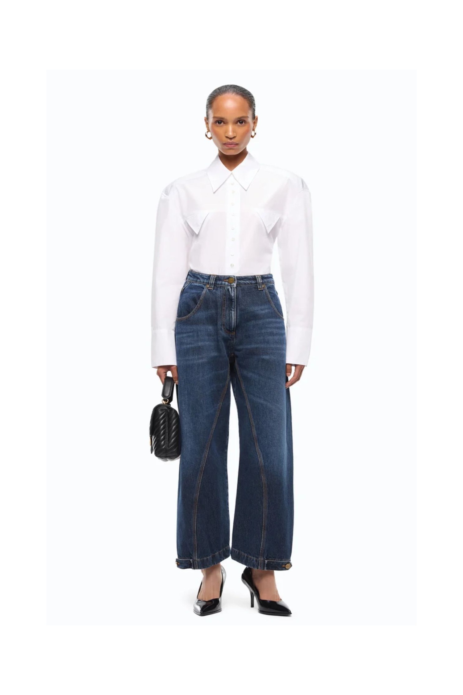 JEANS STRAIGHT FIT CON PASSANTE WORKWEAR  PINKO