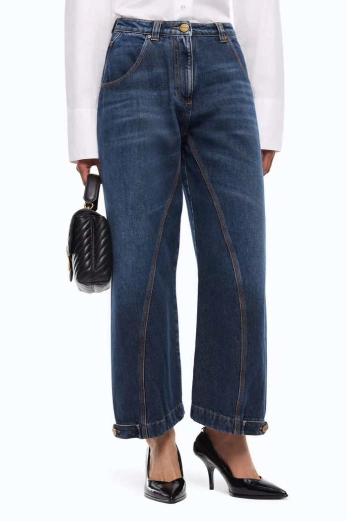 JEANS STRAIGHT FIT CON PASSANTE WORKWEAR  PINKO