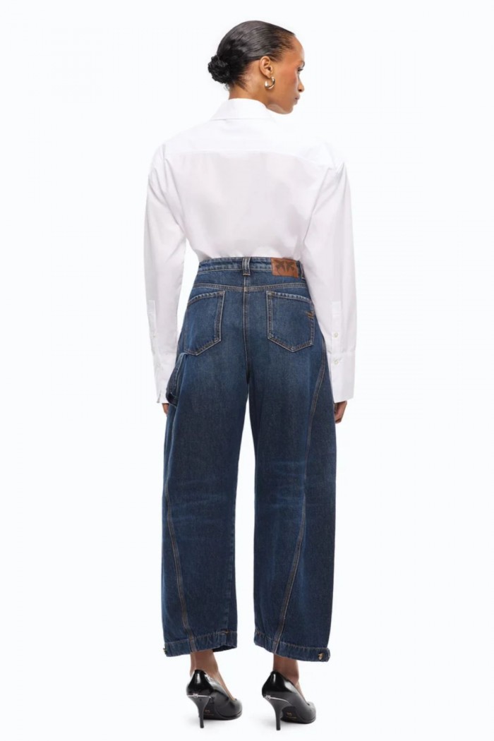 JEANS STRAIGHT FIT CON PASSANTE WORKWEAR  PINKO