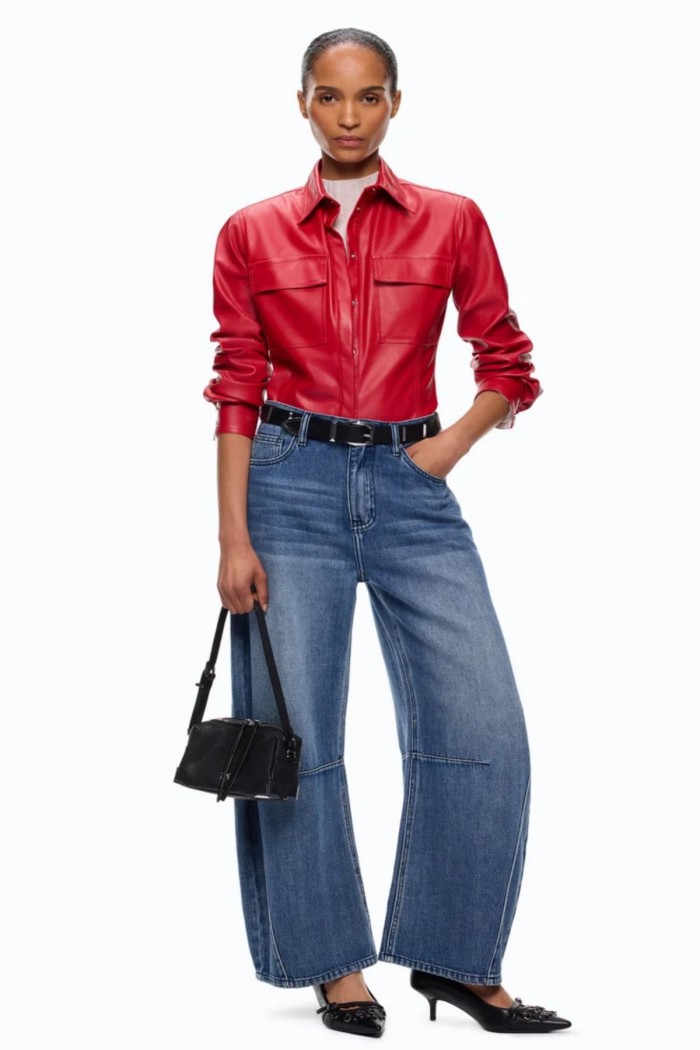 JEANS BALLOON FIT PINKO