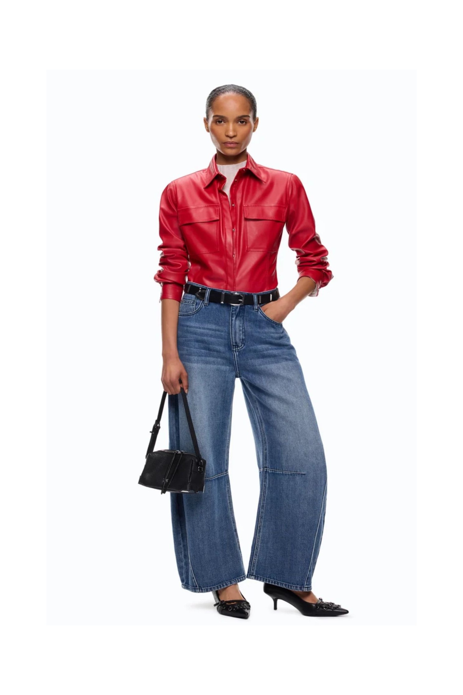 JEANS BALLOON FIT PINKO