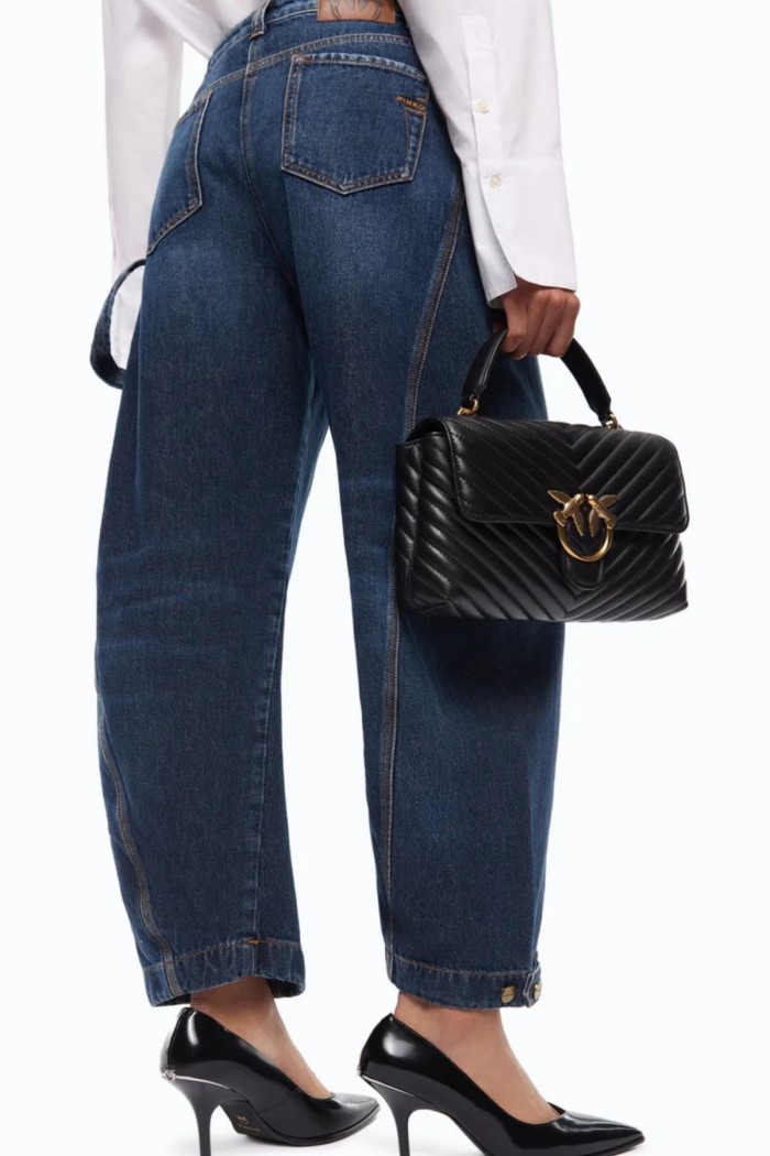 JEANS STRAIGHT FIT CON PASSANTE WORKWEAR  PINKO