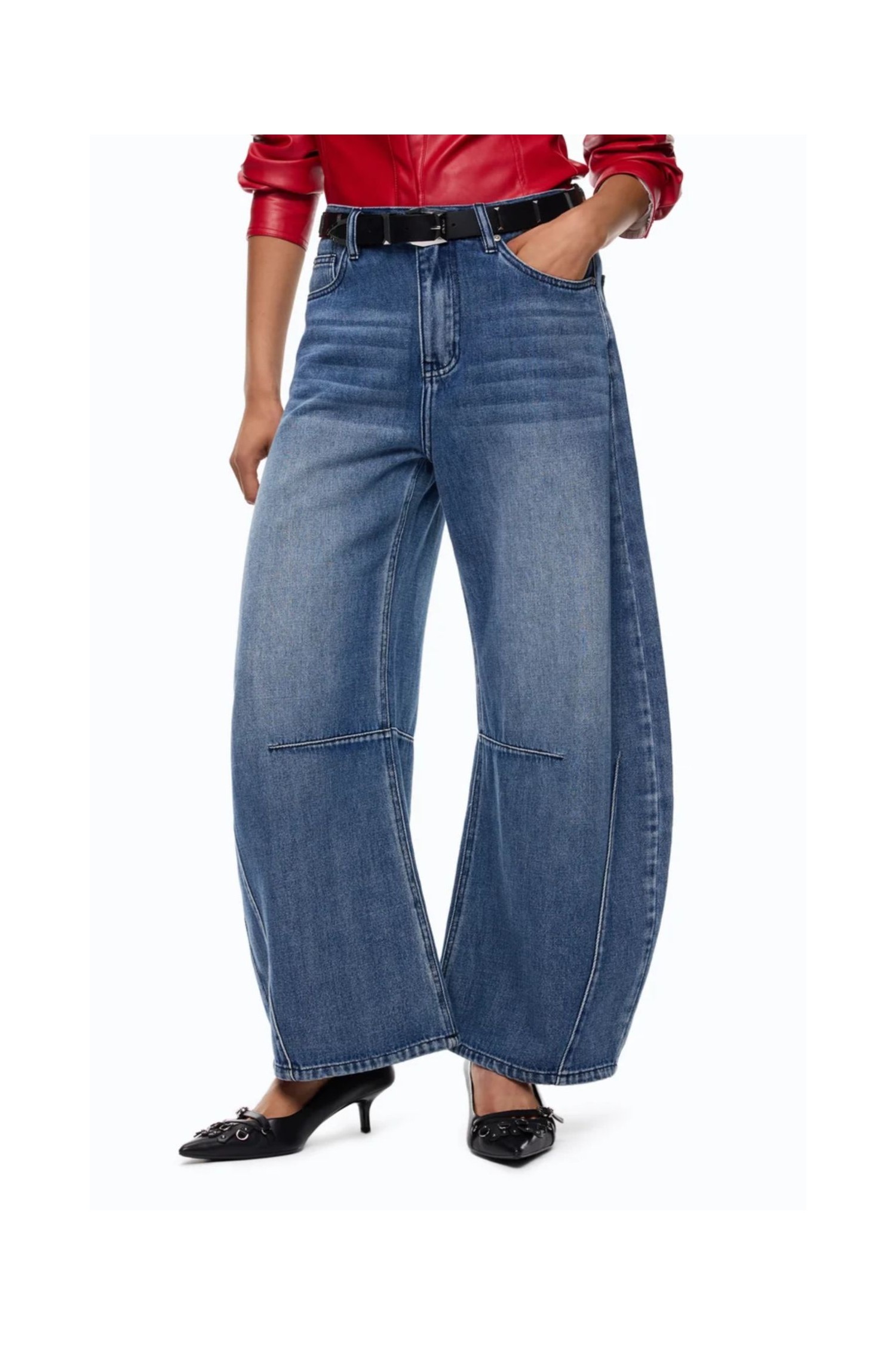 JEANS BALLOON FIT PINKO