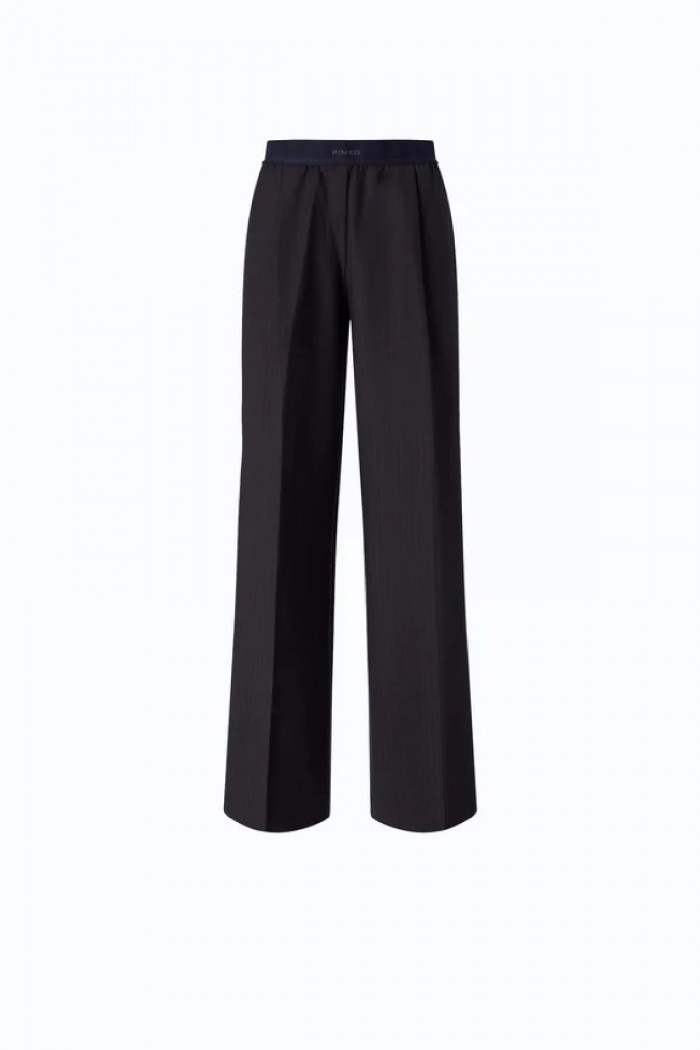  PANTALONI A PALAZZO IN MISTO LANA STRETCH PINKO