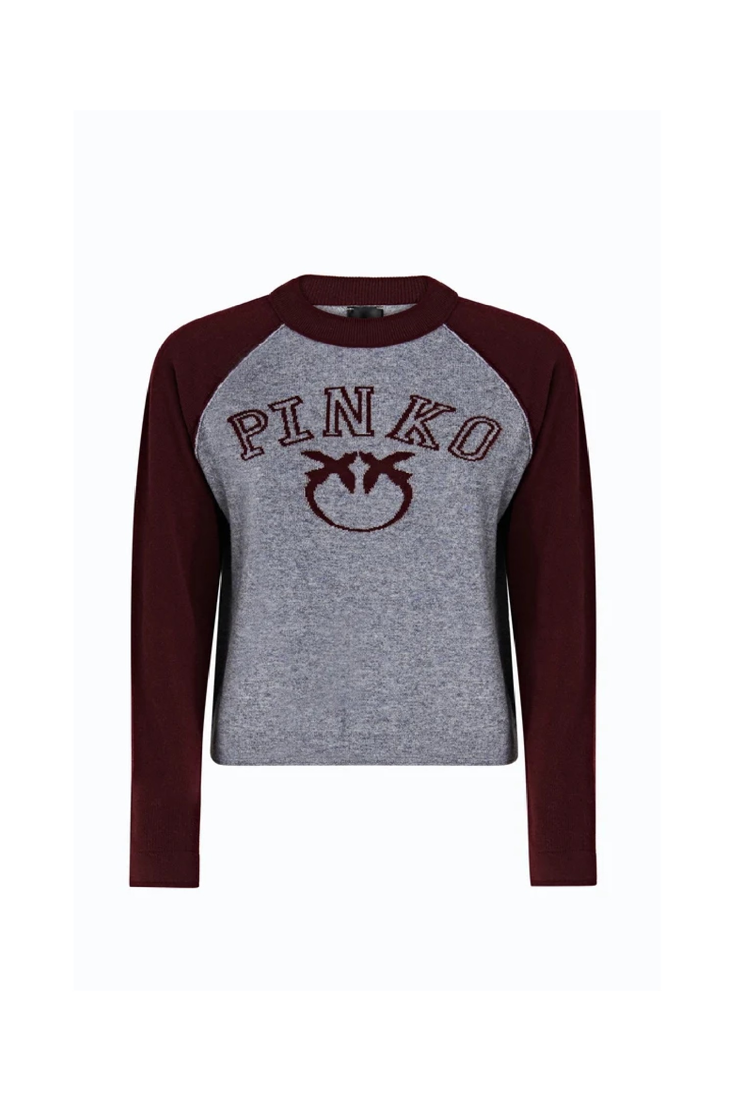 MAGLIA BICOLORE CON LOGO PINKO