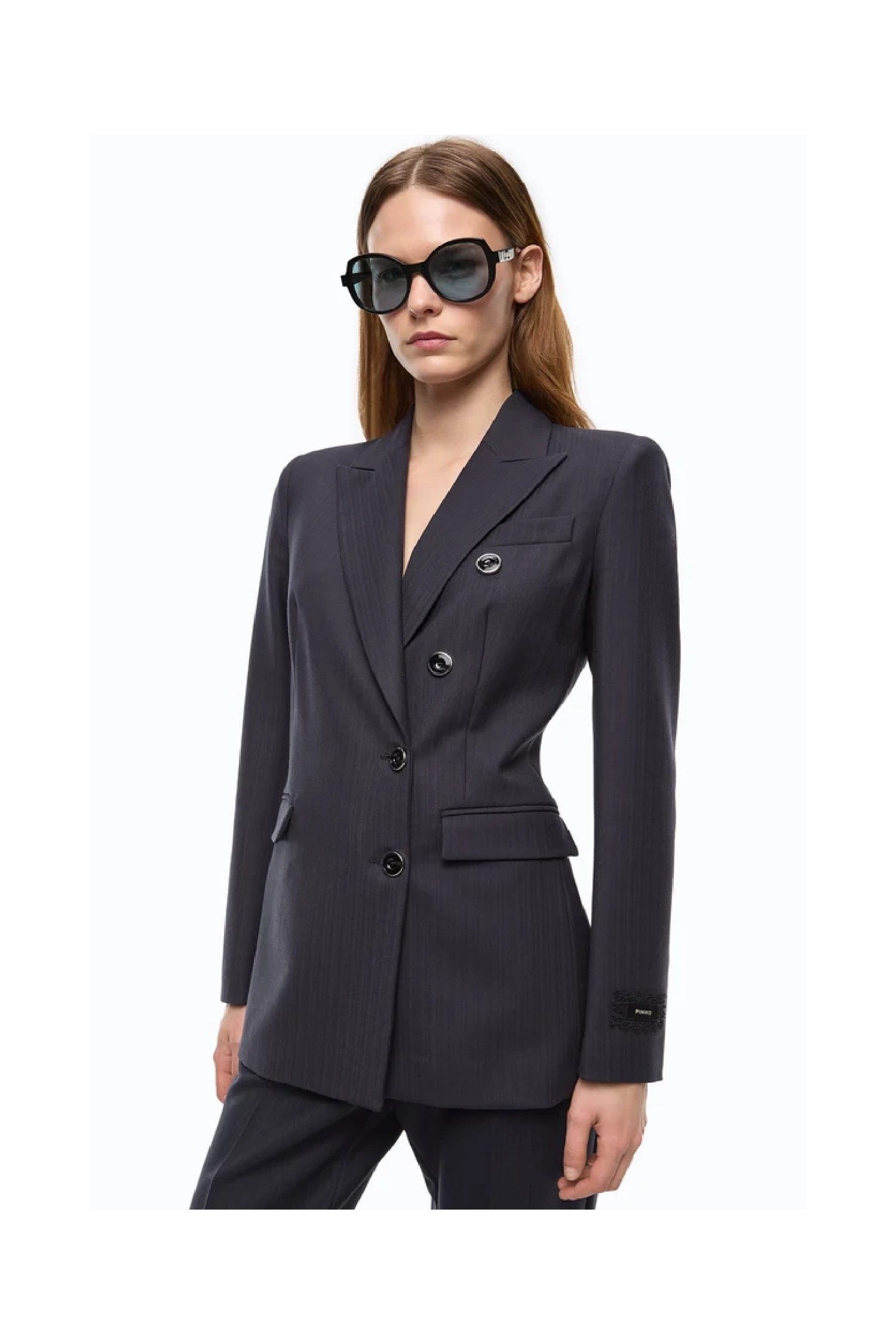 GIACCA DOPPIOPETTO SLIM FIT IN MISTO LANA PINKO