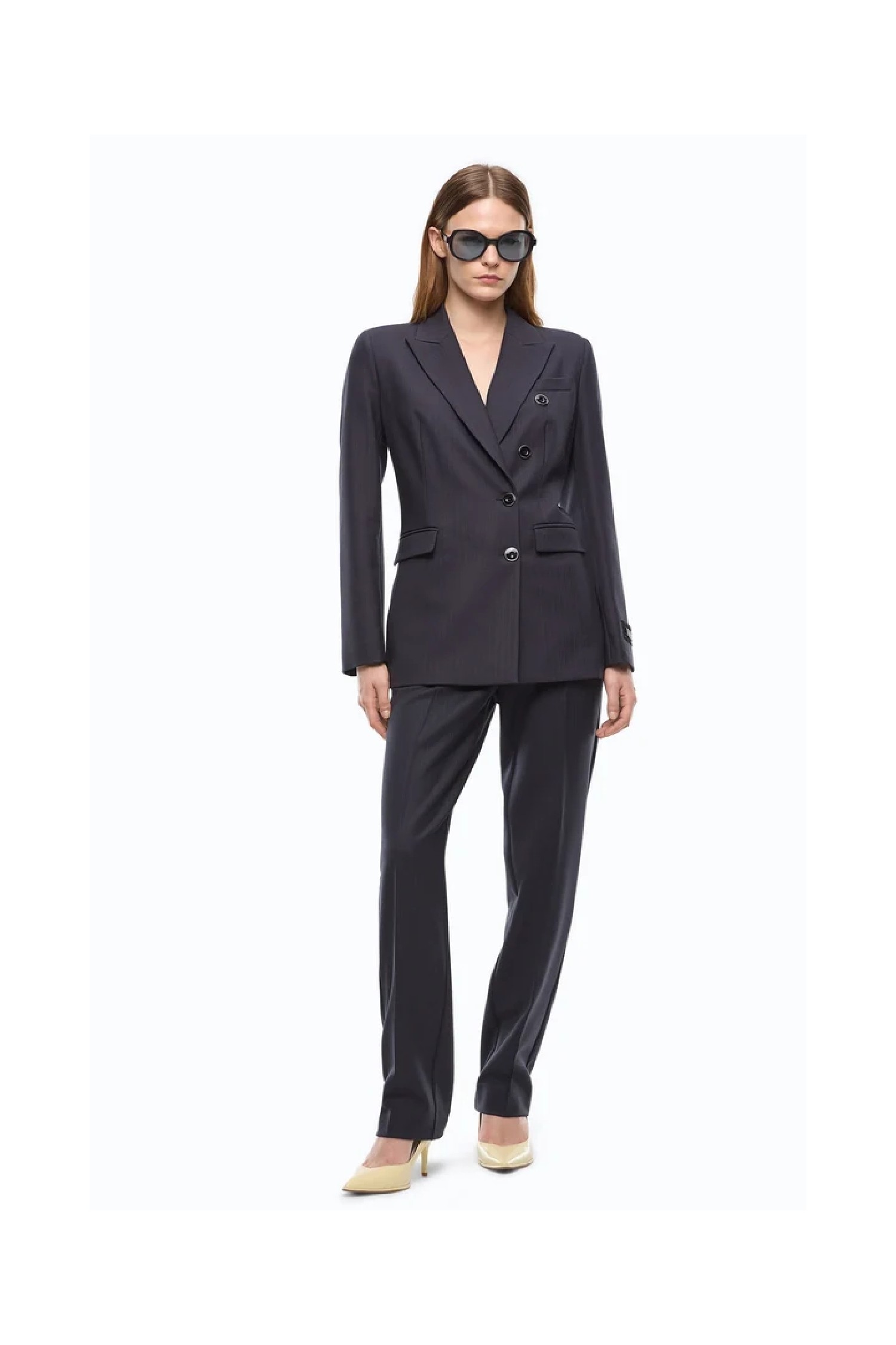 GIACCA DOPPIOPETTO SLIM FIT IN MISTO LANA PINKO
