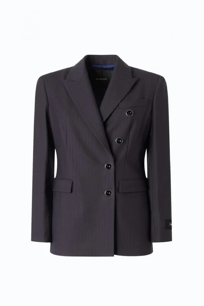 GIACCA DOPPIOPETTO SLIM FIT IN MISTO LANA PINKO