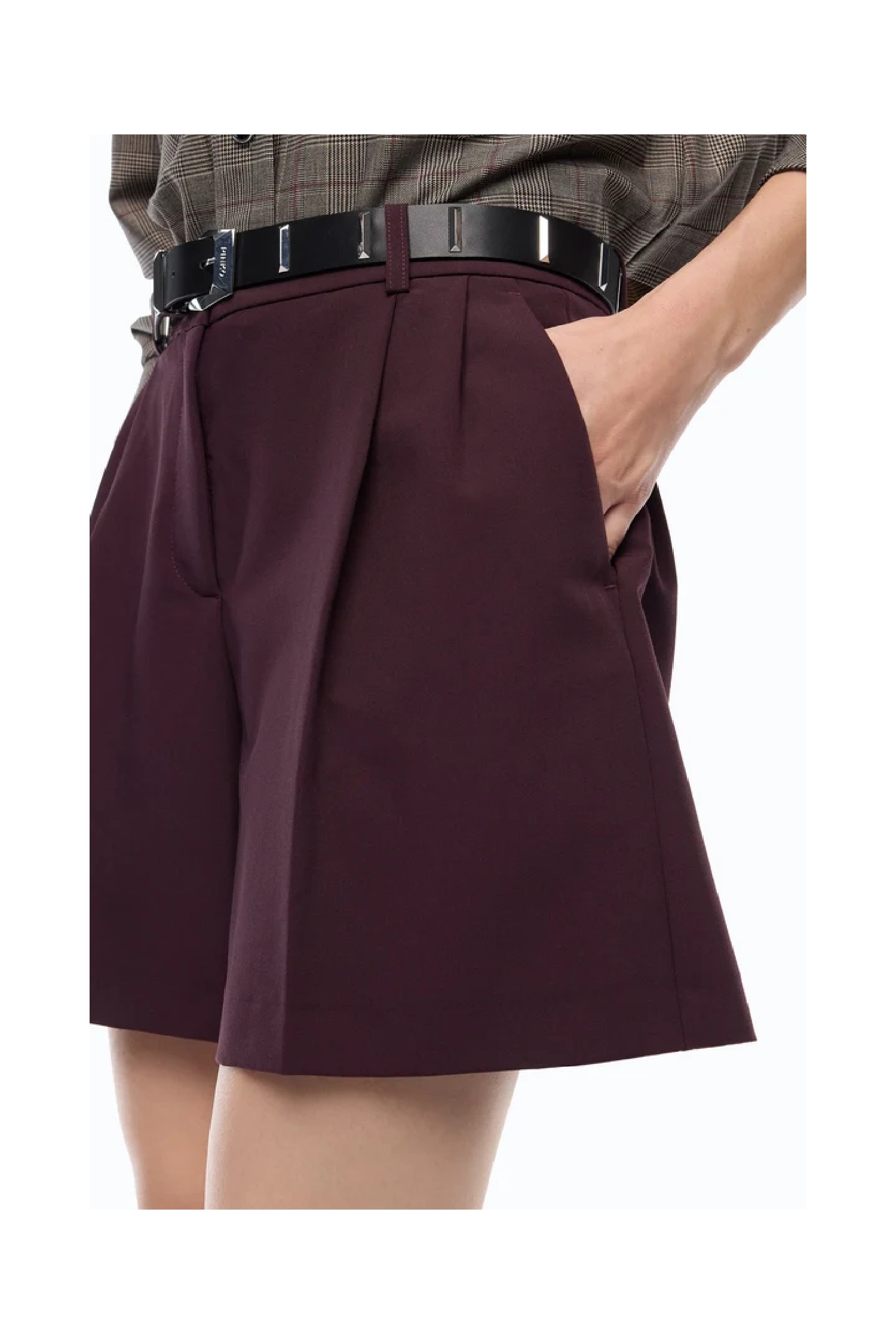 SHORTS  SARTORIALI SVASATI PINKO