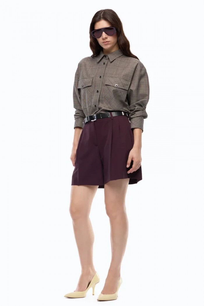 SHORTS  SARTORIALI SVASATI PINKO