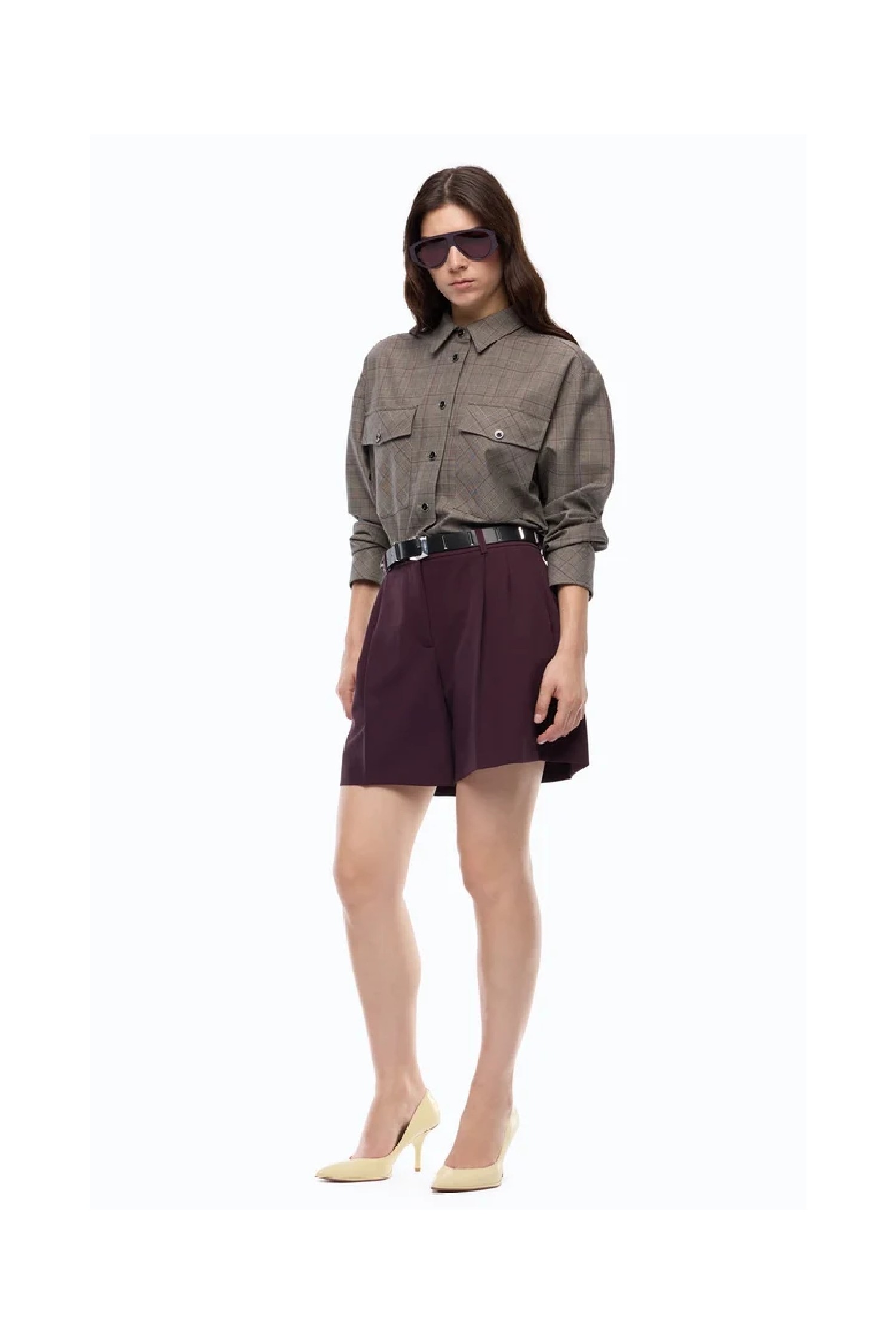 SHORTS  SARTORIALI SVASATI PINKO