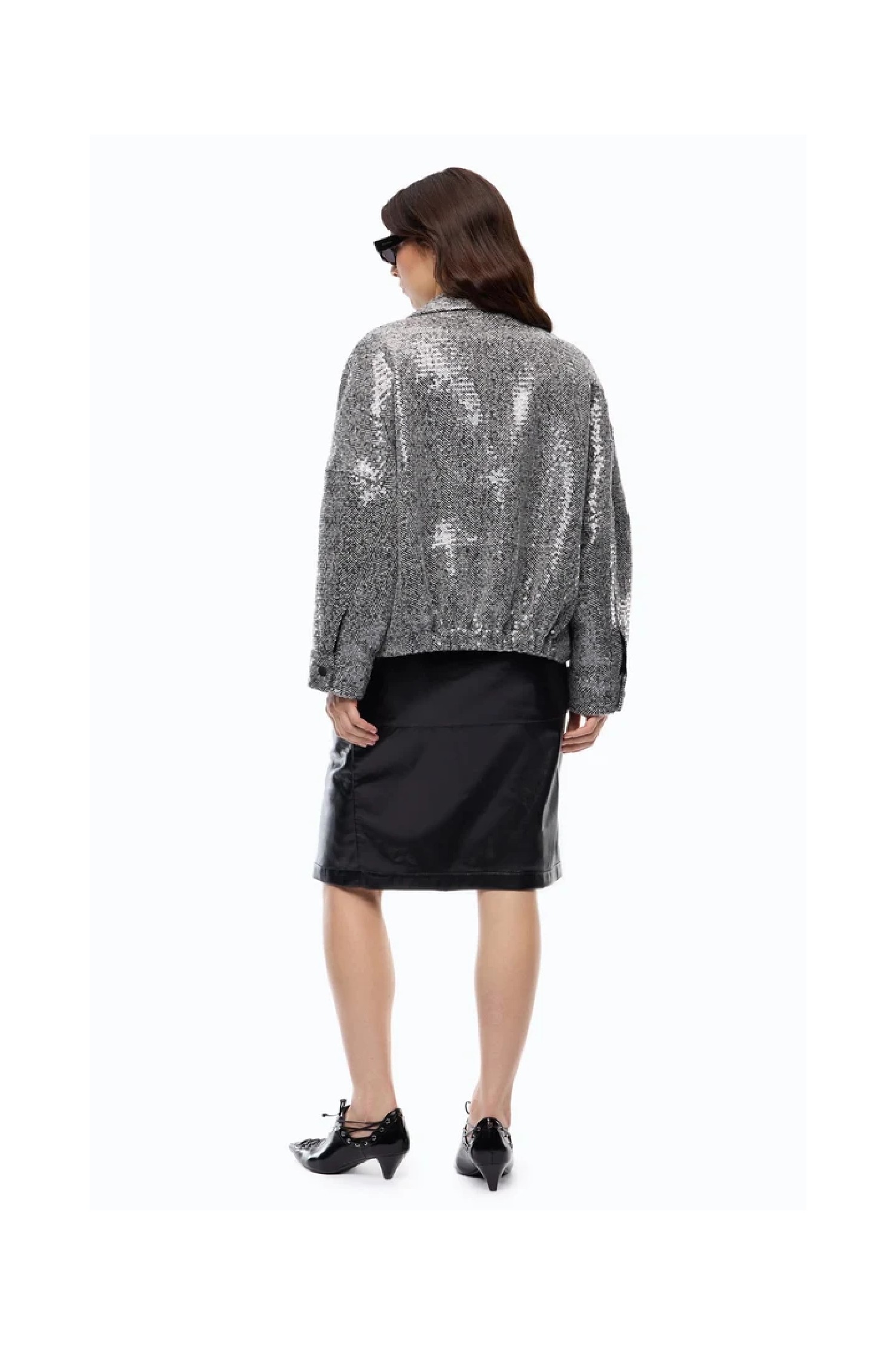 CAPPOTTO DOPPIOPETTO CON PAILLETTES PINKO