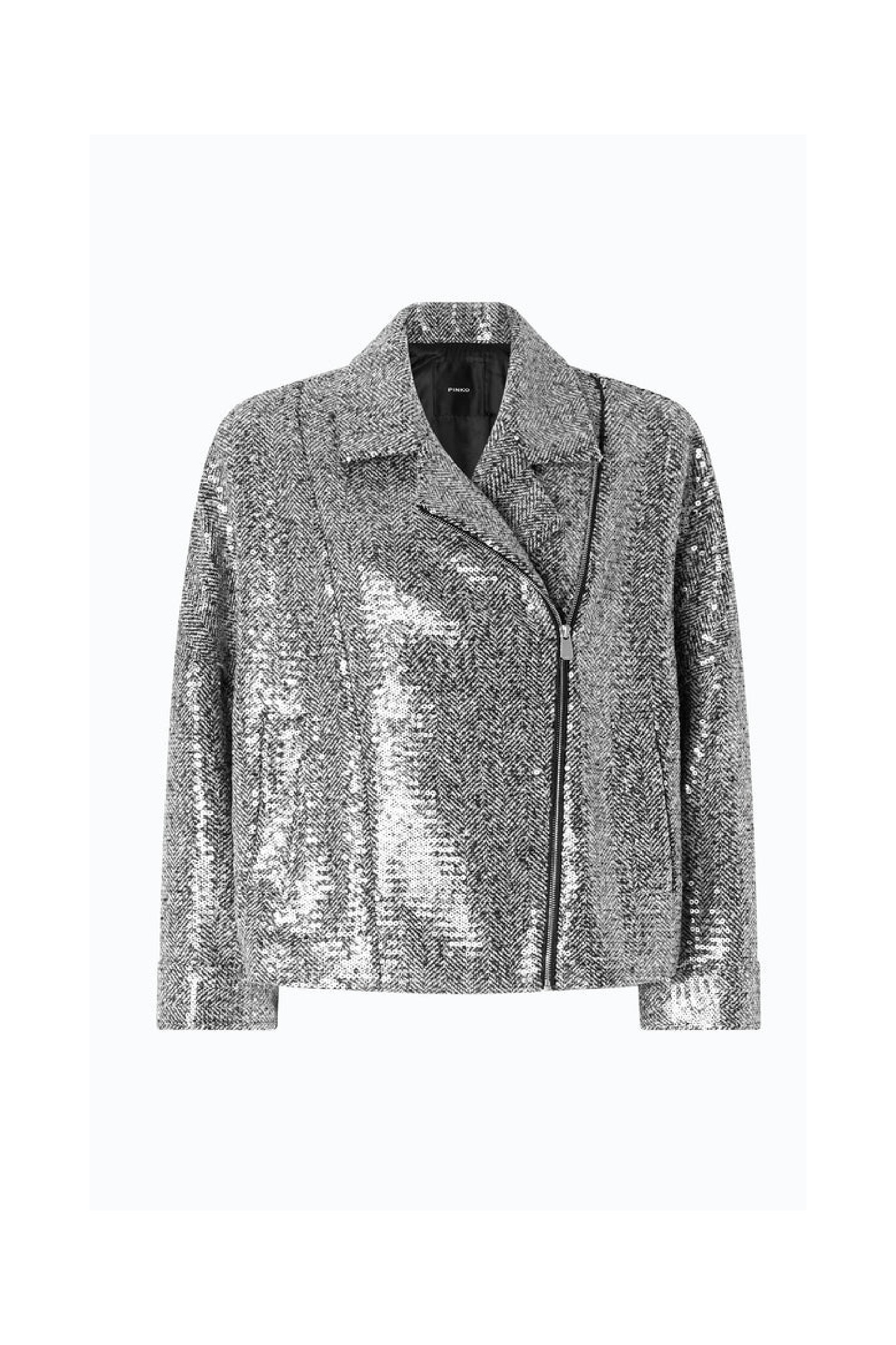 CAPPOTTO DOPPIOPETTO CON PAILLETTES PINKO