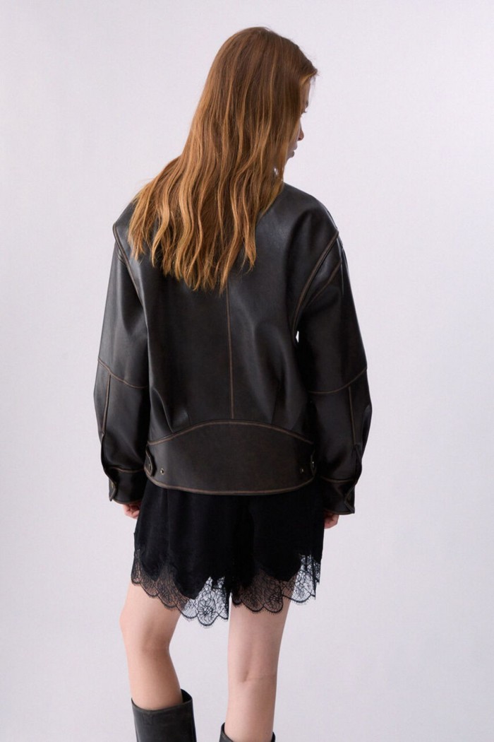 BOMBER  OVERSIZE IN TESSUTO SPALMATO LIU JO