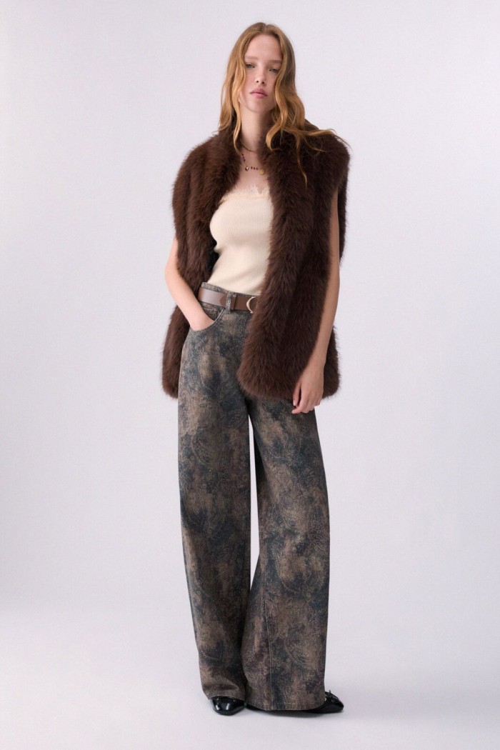 PANTALONE BOY CON STAMPA GLITTER LIU JO