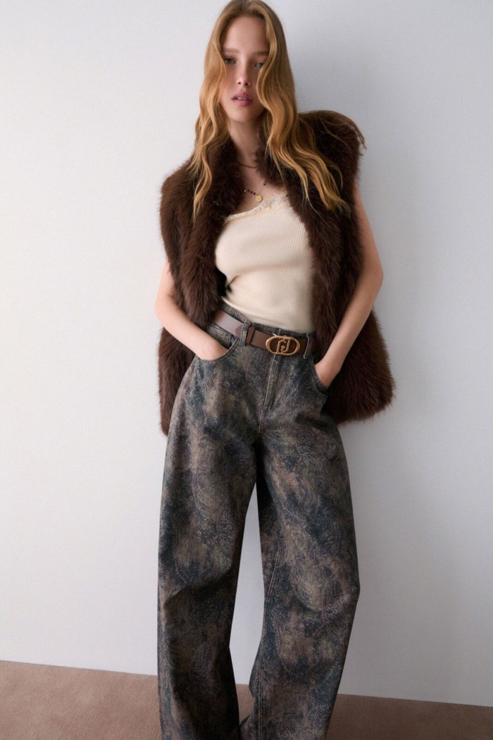 PANTALONE BOY CON STAMPA GLITTER LIU JO