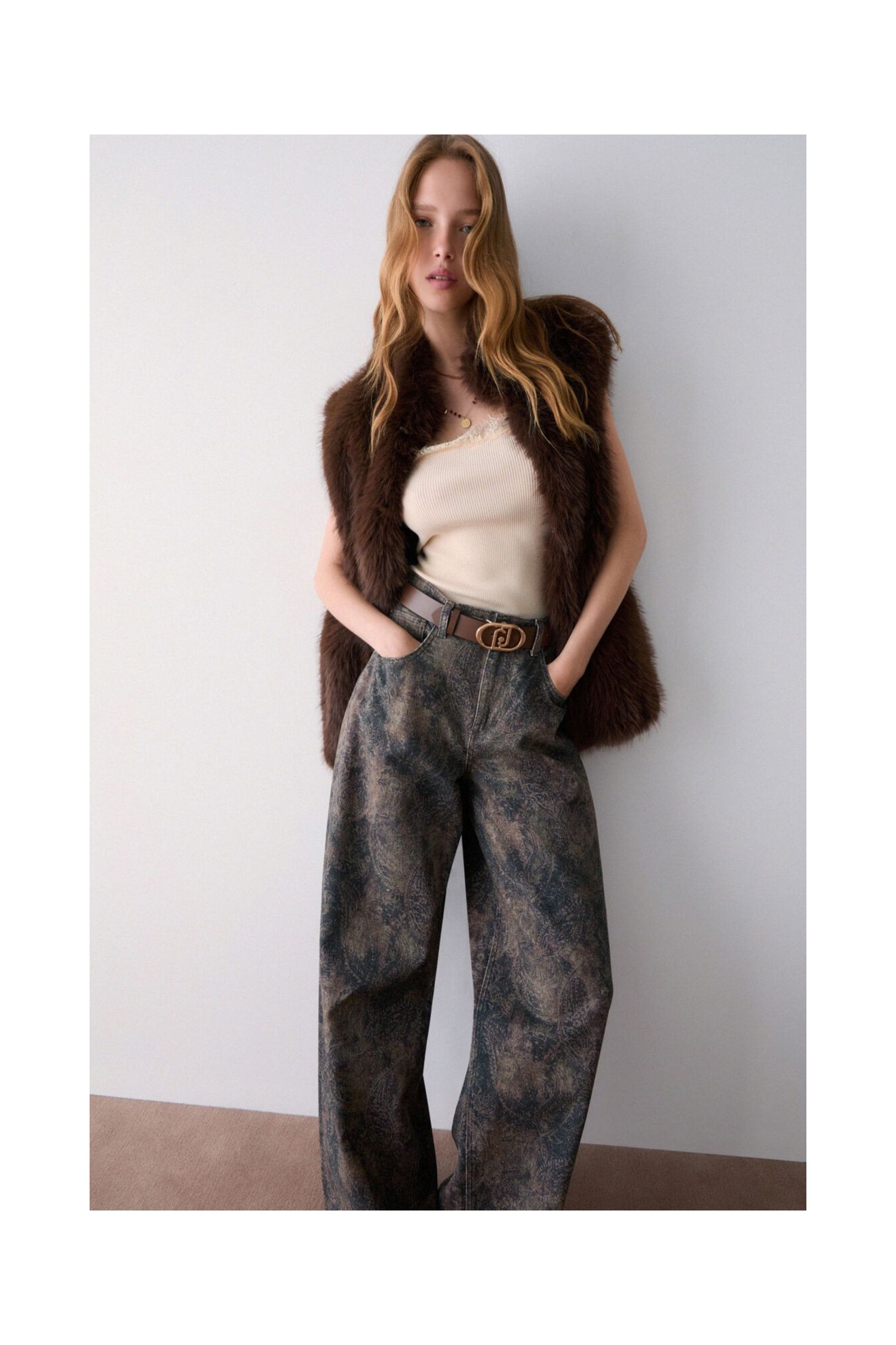 PANTALONE BOY CON STAMPA GLITTER LIU JO